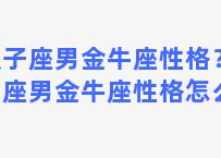 双子座男金牛座性格？双子座男金牛座性格怎么样