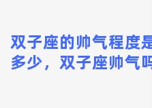 双子座的帅气程度是多少，双子座帅气吗