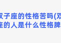 双子座的性格苦吗(双子座的人是什么性格脾气)