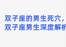 双子座的男生死穴，双子座男生深度解析