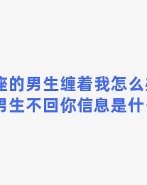 双子座的男生缠着我怎么办？双子座男生不回你信息是什么意思