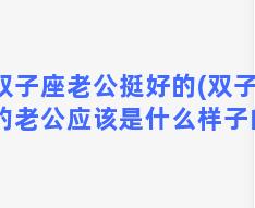 双子座老公挺好的(双子座的老公应该是什么样子的)